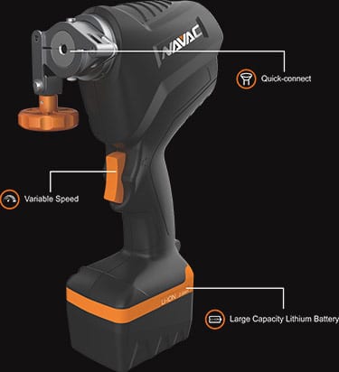 Edmondson Supply  NAVAC NEF6LM Cordless Power Flaring Tool, Li-ion Battery