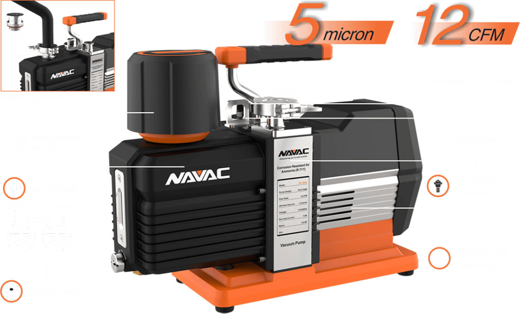 HVAC Ammonia Vacuum Pump NP12DA1 NAVAC