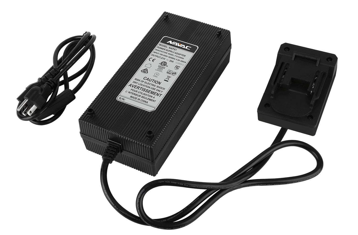 NAVAC NC2 Battery Charger For Cordless Vacuum Pumps - 18V 6Ah Fast Charger For NB1 & NBP2 Batteries